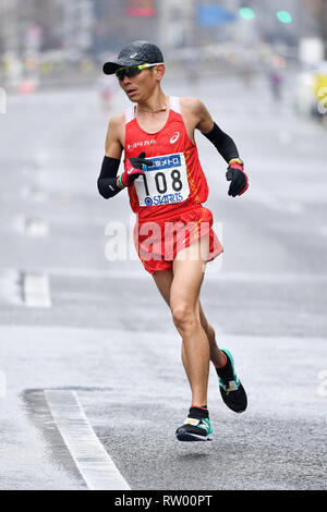 Tokio, Japan. Credit: MATSUO. 3 Mär, 2019. Masato Imai Marathon: Tokyo Marathon 2019 in Tokio, Japan. Credit: MATSUO. K/LBA SPORT/Alamy leben Nachrichten Stockfoto