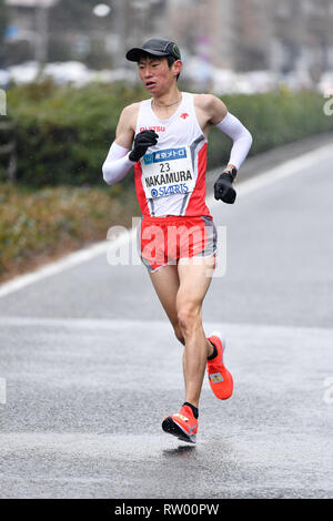 Tokio, Japan. Credit: MATSUO. 3 Mär, 2019. Shogo Nakamura Marathon: Tokyo Marathon 2019 in Tokio, Japan. Credit: MATSUO. K/LBA SPORT/Alamy leben Nachrichten Stockfoto