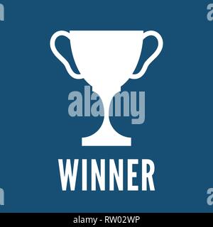 Meister Schale weißen flachen Symbol Stock Vektor