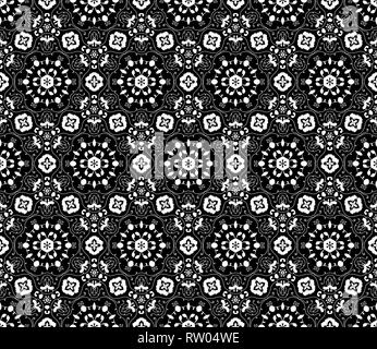 Spitze vektor Stoff nahtlose Muster mit Blumen Stock Vektor