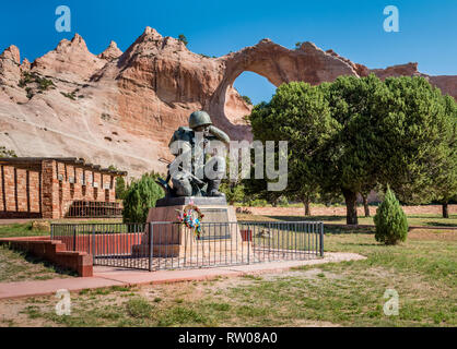 Navajo Code Talkers Memorial, Window Rock, Arizona. Stockfoto