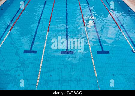 Seimming Pool Lanes Stockfoto