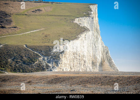 Die Hügel bei Beachy Head Eastbourne an einem sonnigen Tag Stockfoto