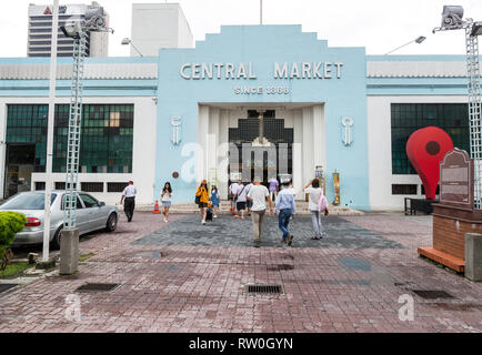 Der zentrale Markt, jetzt ein Zentrum für Kunsthandwerk, Kuala Lumpur, Malaysia. Stockfoto