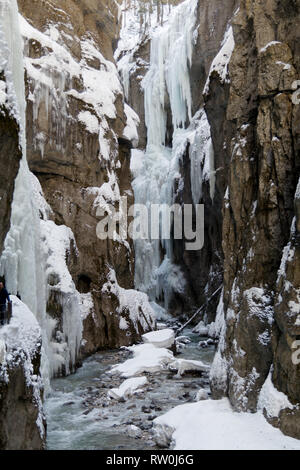 Partnachklamm in Garmisch-Partenkirchen / Deutschland Stockfoto