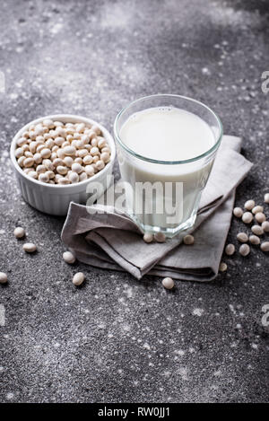 Nicht aus Milch laktosefrei Sojamilch Stockfoto