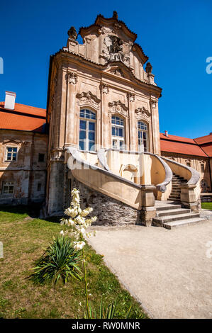 Prämonstratenserkloster, Zeliv, Region Pilsen Tschechische Republik Chateau Christian Stockfoto