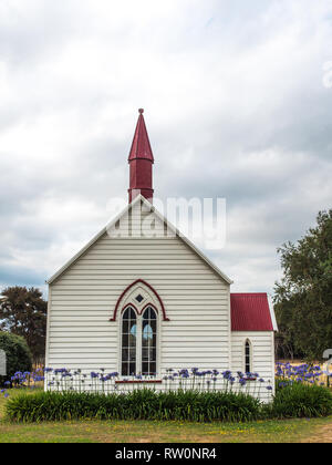 Burnside Kirche, Pirinoa, South Wairarapa, Neuseeland Stockfoto