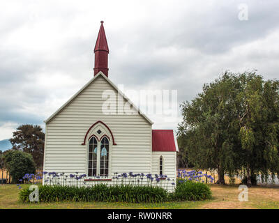 Burnside Kirche, Pirinoa, South Wairarapa, Neuseeland Stockfoto