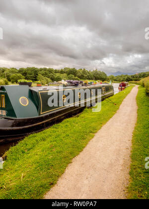 Leeds und Liverpool Canal in Chorley, Lancashire, UK. Stockfoto