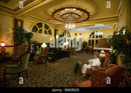 Die Lobby des Haunted Hotel Lafayette, Marietta, OH Stockfoto