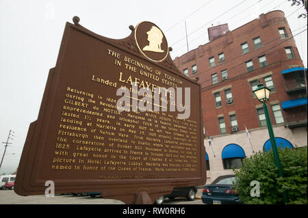 The Haunted Hotel Lafayette, Marietta, OH Stockfoto