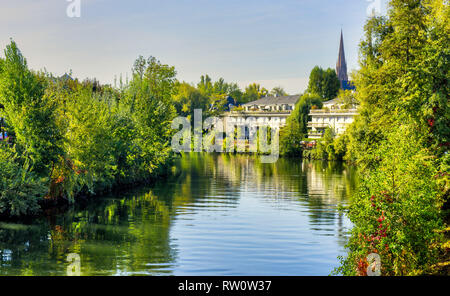 Strasbourg Stadtbild, Blick auf die Stadt Straßburg, Frankreich, Europa, Stockfoto