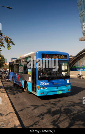 Kambodscha, Phnom Penh, Stadtzentrum, Preah Ang nicht Straße, öffentliche Verkehrsmittel, Nummer 1 eine Stadt Bus Stockfoto