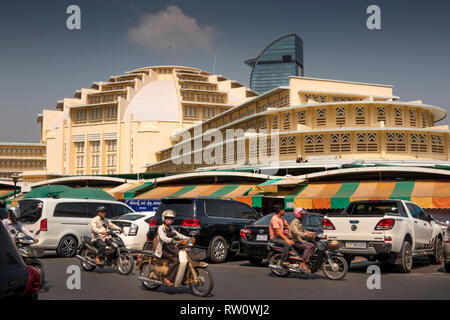 Kambodscha, Phnom Penh, Stadtzentrum, Phsar Thmey, Central Market, 1937 gebaut Stockfoto