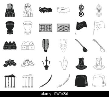 Amulett, Kunst, Anziehung, Bohnen, Bienenstock, schwarz, Outline, Teppich, Kaffee, Sammlung, Land, Kultur, Design, Trommel, Fez, Flagge, Becher, Hookah, Haus, Icon, Illustration, isoliert, Reise, Kanne, kilij, Logo, Mann, Nazar, Bevölkerung, Ruinen, Saz, Set, Showplace, Sicht, Zeichen, Symbol, Tee, Gebiet, Tourismus, Traditionen, Reisen, Türkei, Türkische, Vector, Web, Frau Vektor Vektoren, Stock Vektor