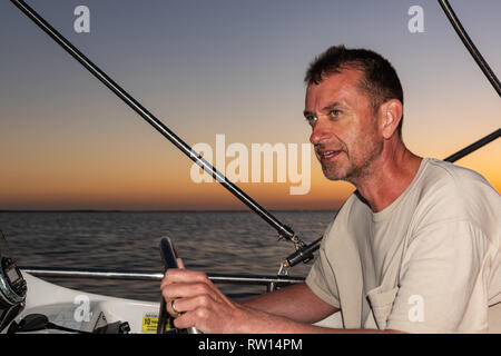 Angeln Blackwater Sound Key Largo Florida Stockfoto