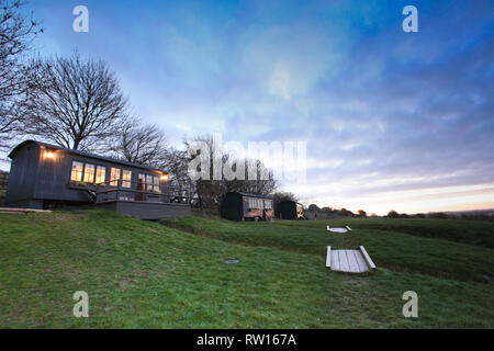 Hog Deer Creek, Port Lympne Stockfoto