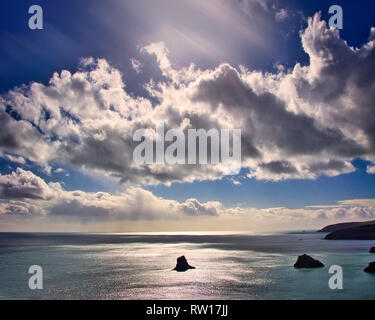 De - Devon: Englischer Kanal von Berry Head in der Nähe von Brixham gesehen Stockfoto