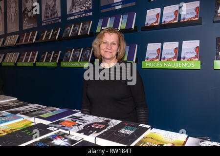 Die Internationale Buchmesse Vilnius feiert sein 20-jähriges Bestehen. Es ist die größte Buchmesse der Baltischen Staaten. Der Verlag präsentiert sie Stockfoto