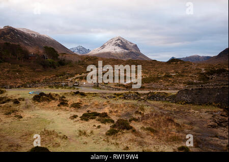 Wie Marsco aus Sligachan gesehen. Isle of Skye. Schottland Stockfoto