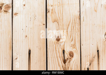 Beige texturierte Holzbohlen mit Kopie Raum Stockfoto