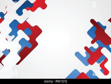 Abstrakte minimal Tech geometrische Formen vector Hintergrund Stock Vektor