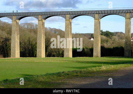 Pontcysyllte Aquädukt, Nordwales Stockfoto