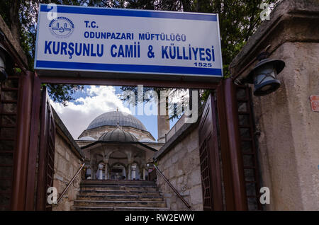 Historische Kursunlu Moschee und in Eskisehir Stadt der Türkei Komplex. Es ist beliebte Touristenattraktion in Eskisehir. übersetzen: Republik Turkey-Od Stockfoto