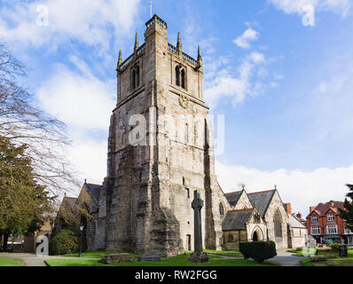 St. Oswald König und Märtyrer Pfarrkirche Telford Shropshire auf etwa 1200 datiert Stockfoto