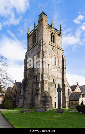 St. Oswald König und Märtyrer Pfarrkirche Telford Shropshire auf etwa 1200 datiert Stockfoto