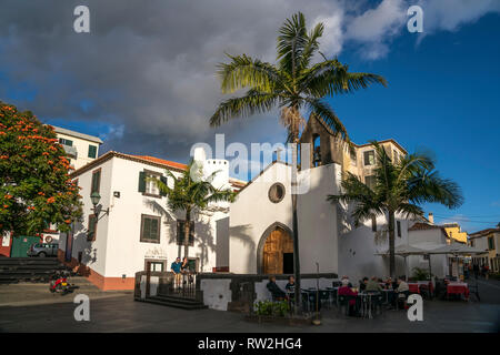 Kapelle der Corpo Santo in der Altstadt, Funchal, Madeira, Portugal, Europa | Capela do Corpo Santo im alten Teil der Stadt, Funchal, Madeira, Portug Stockfoto