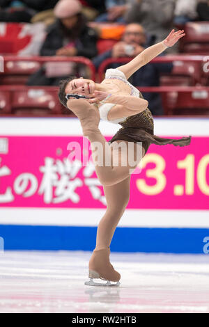 Kim Ha-Nul aus Südkorea während der Welt 2018 Eiskunstlauf-WM Stockfoto