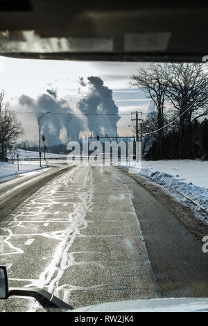 Luftverschmutzung in Chicago Stockfoto