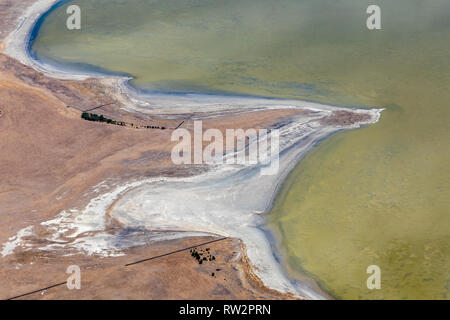 Abstrakte Luftaufnahme der Great Ocean Road, Victoria, Australien Stockfoto