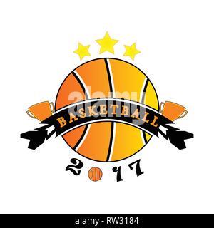 Dieses Logo ist in Sportarten Basketball verwendet. Dieses Logo ist sehr geeignet für die Verwendung als Marke der Bekleidungsindustrie, dass sporting ist. Stock Vektor