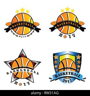 Dieses Logo ist in Sportarten Basketball verwendet. Dieses Logo ist sehr geeignet für die Verwendung als Marke der Bekleidungsindustrie, dass sporting ist. Stock Vektor