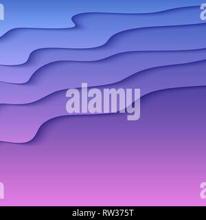Abstrakte Papierlagen Hintergrund Stock Vektor