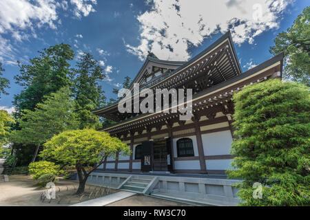 Butsuden Halle oder Aula der Engaku-ji Zen buddhistische Tempelanlage. Kamakura, Präfektur Kanagawa, Japan Stockfoto