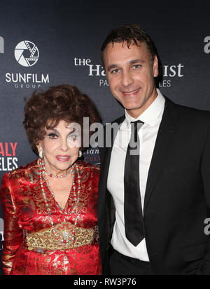 "Die Dreharbeiten Italien" - Tag 3 Mit: Gina Lollobrigida, Raoul Bova Wo: Los Angeles, Kalifornien, Vereinigte Staaten, wenn: 31 Jan 2019 Credit: FayesVision/WENN.com Stockfoto