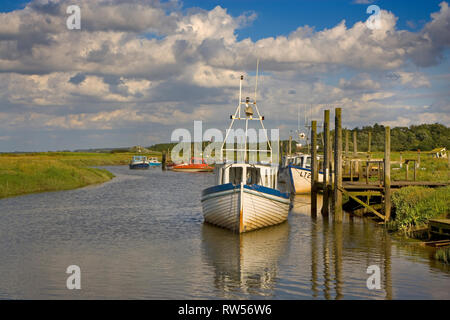 Die schönen Küstenort Thornham Staithe in der Nähe von Hunstanton in Norfolk Stockfoto