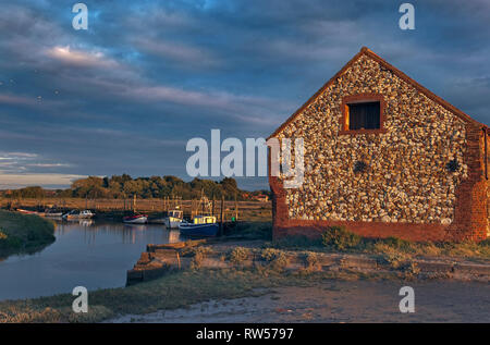 Die schönen Küstenort Thornham Staithe in der Nähe von Hunstanton in Norfolk Stockfoto