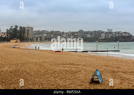 Manly Beach Küste, Sydney, Australien Stockfoto