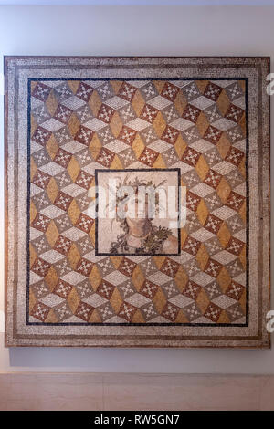 Mosaik Bodenblech, Römerzeit, Imperial, das Metropolitan Museum der Kunst, Manhattan, New York USA Stockfoto