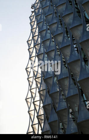 Die amerikanische Botschaft außen in Nine Elms Lane, Wandsworth, London England UK KATHY DEWITT Stockfoto