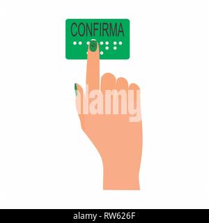Taste Bestätigen Stock Vektor