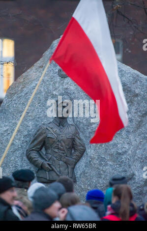 Nationaler Tag der Erinnerung an die Verfluchten Soldaten in Danzig, Polen. 1.März 2019 © wojciech Strozyk/Alamy Stock Foto Stockfoto