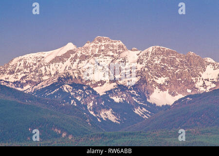 Mission Bergen oberhalb der Elk Creek Valley in der Nähe von condon, Montana Stockfoto