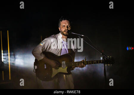 Mailand Italien vom 3. März 2019 Der höchste Mann auf der Erde leben am Teatro Dal Verme © Roberto Finizio / alamy Stockfoto