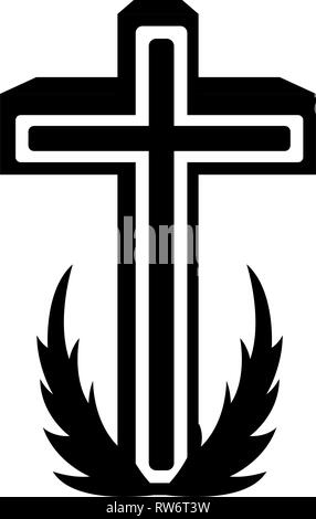 Heilig Kreuz Symbol isoliert